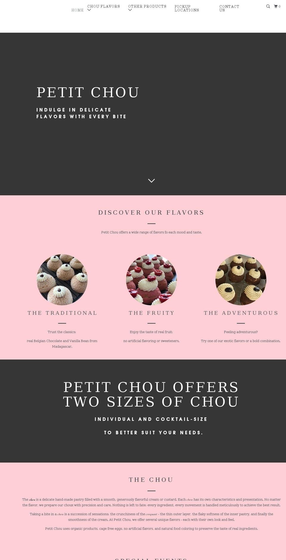 petitchouny.com shopify website screenshot