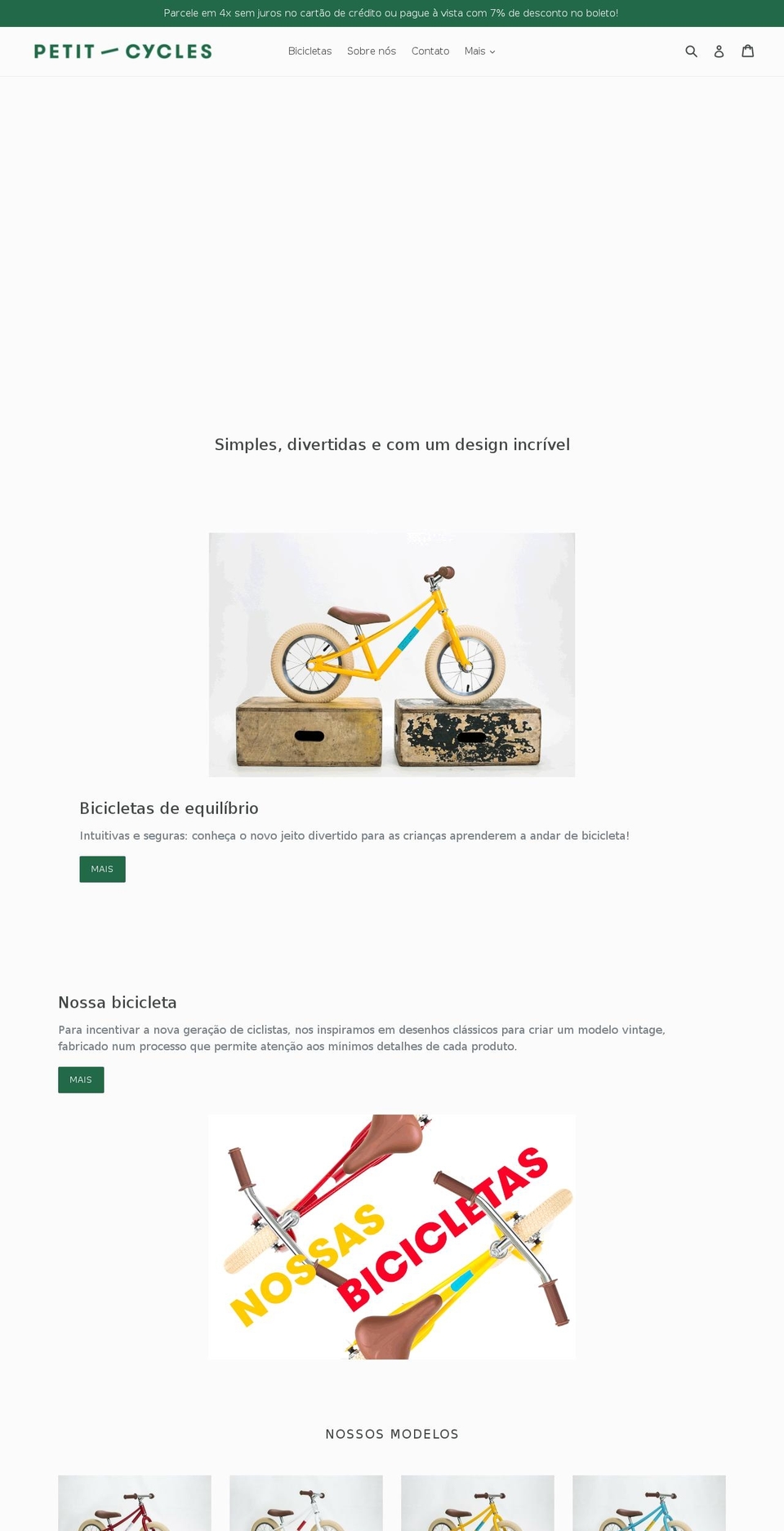 petitcycles.com — Shopify storefront screenshot