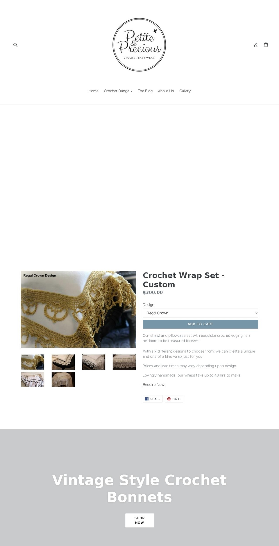 petiteandprecious.com.au shopify website screenshot