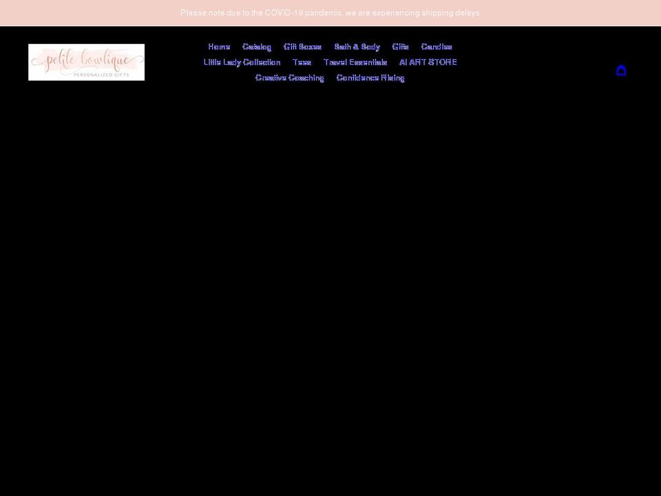 petitebowtique.com shopify website screenshot
