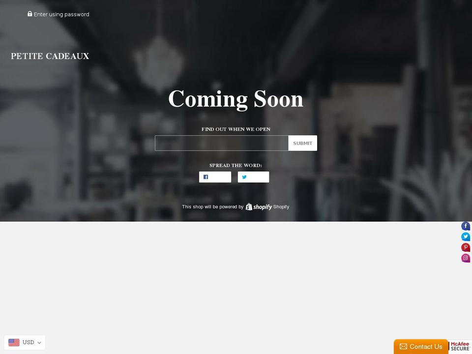 petitecadeaux.com — Shopify storefront screenshot