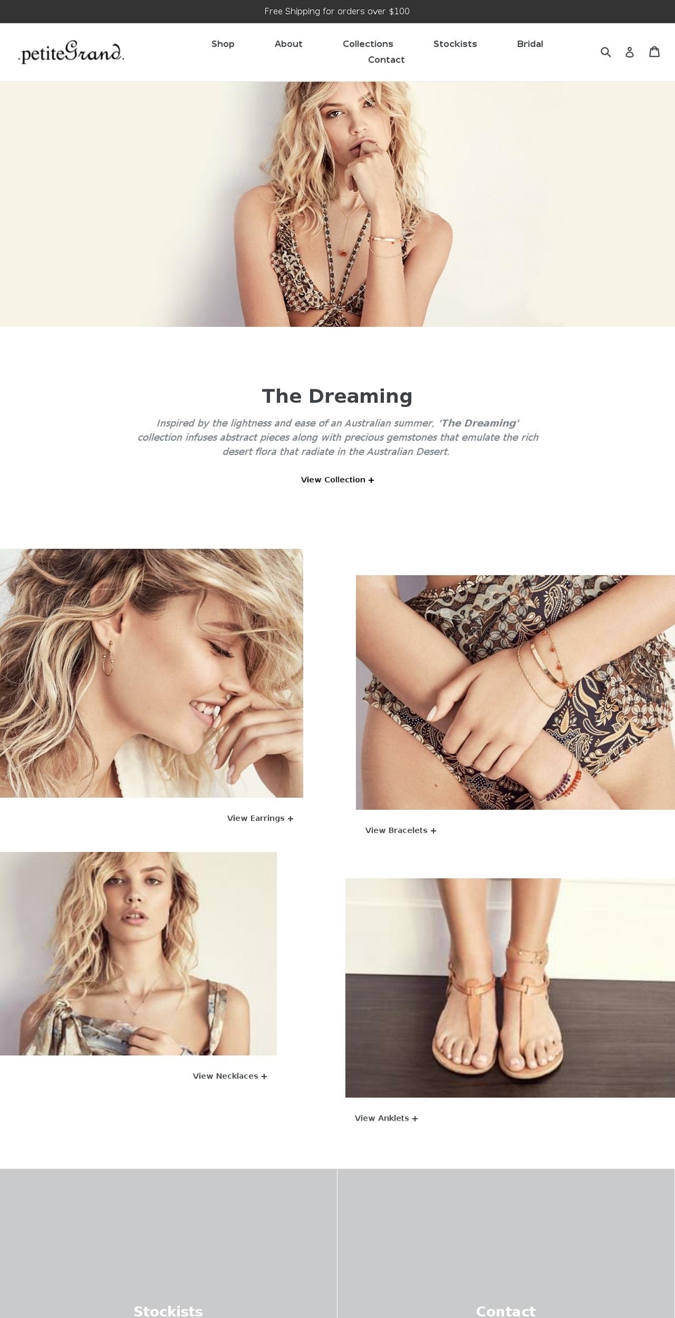 petitegrand.com shopify website screenshot
