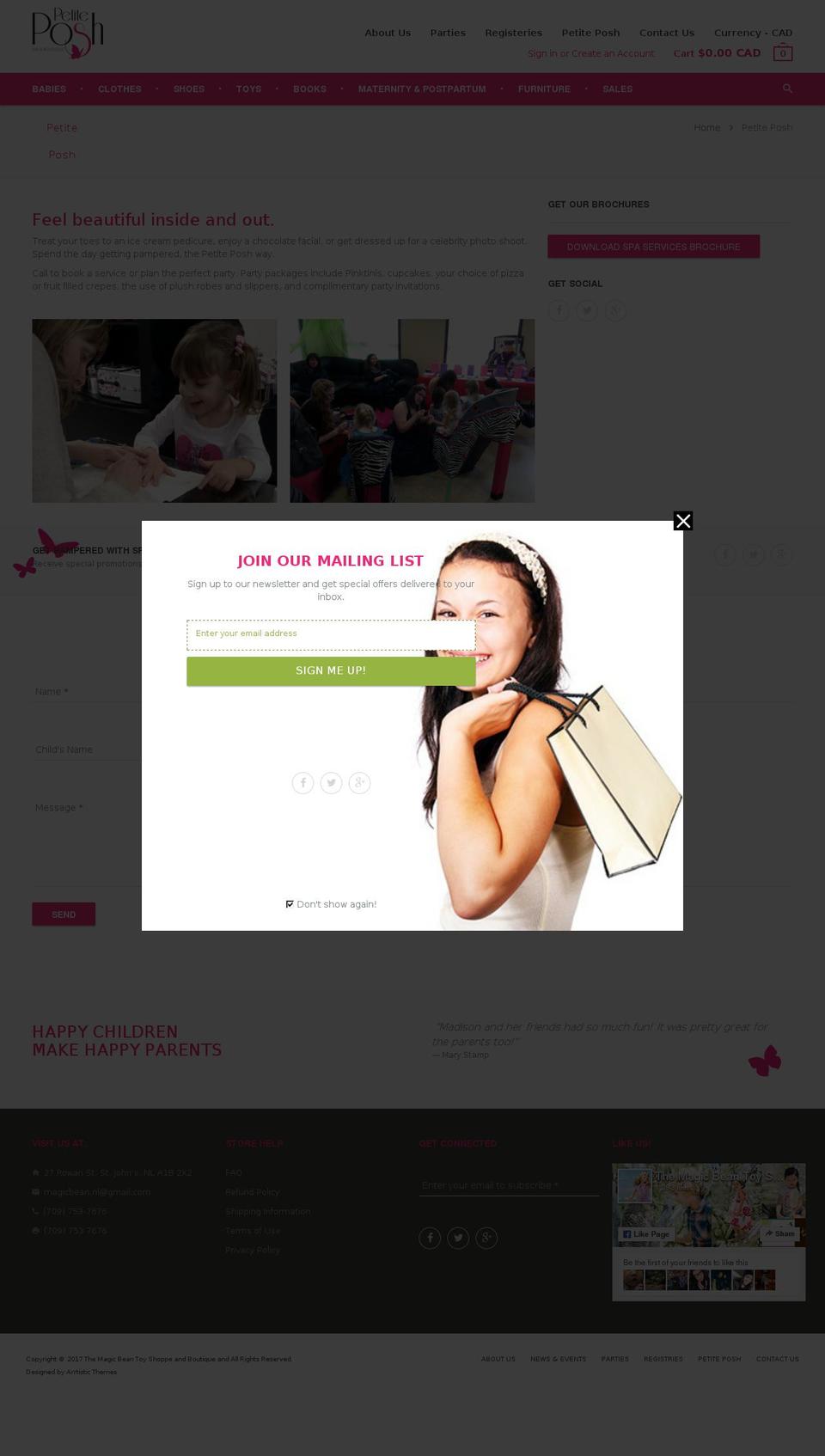 magic-bean-v2 Shopify theme site example petiteposhnl.com