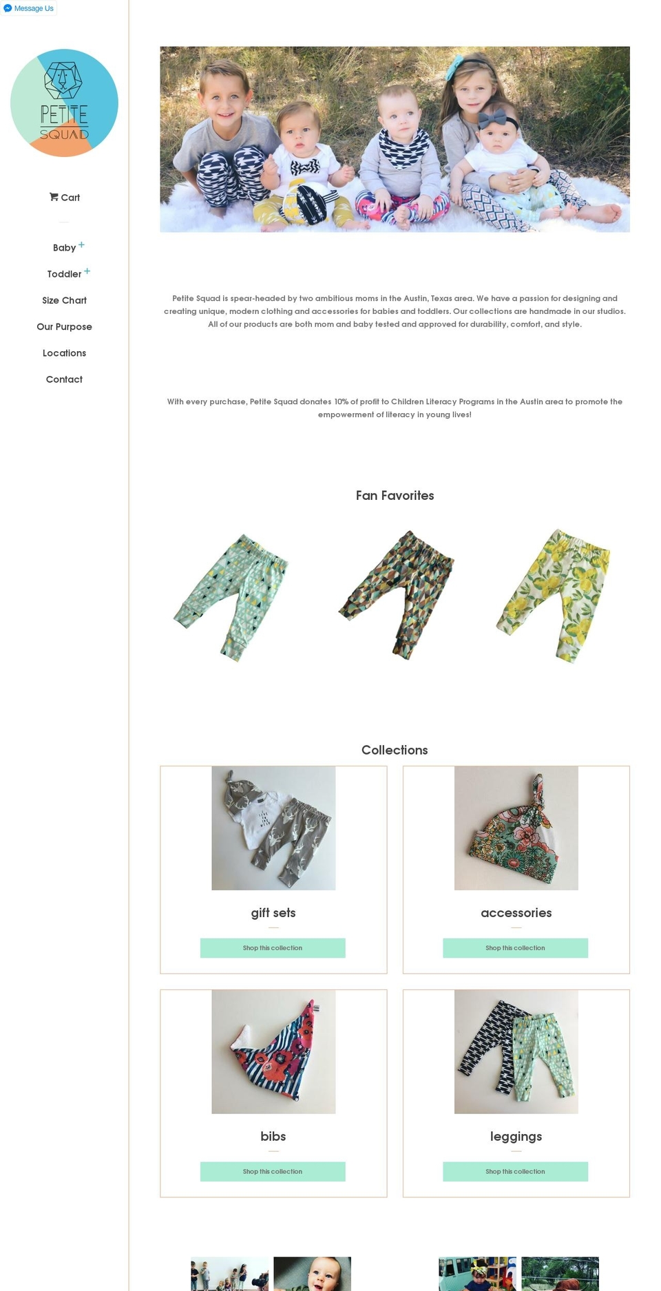 petitesquad.com — Shopify storefront screenshot