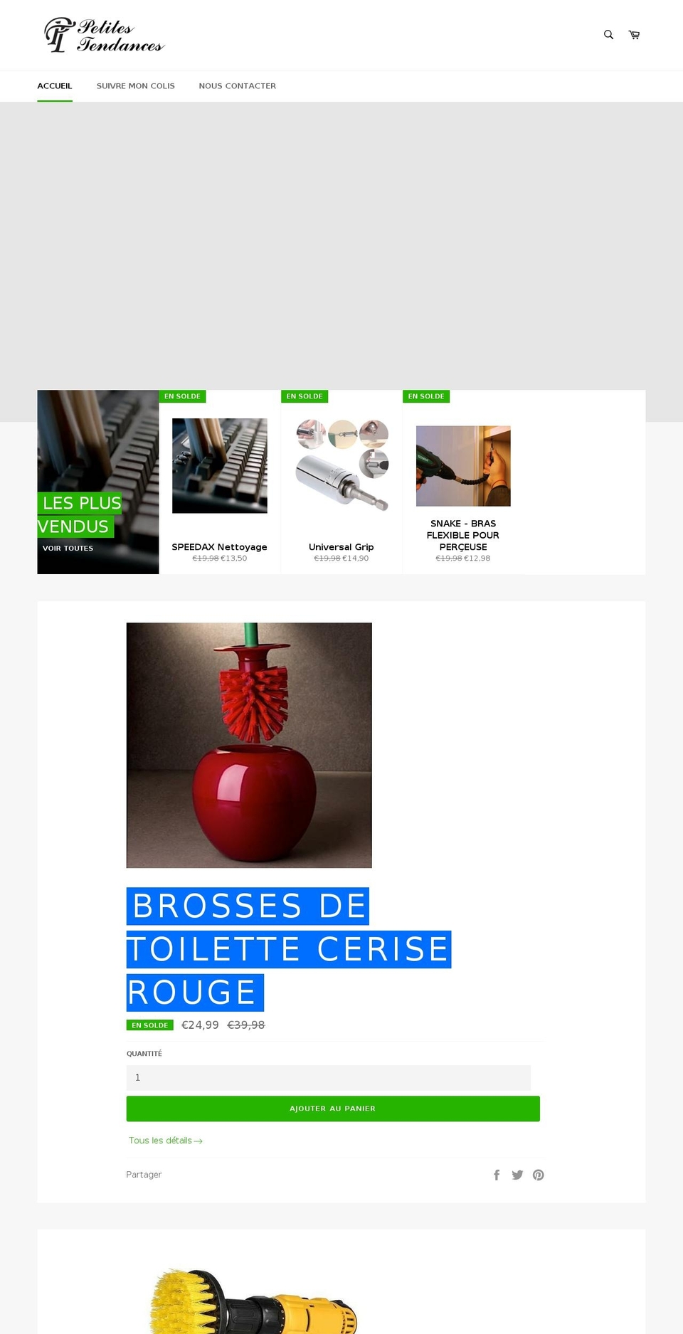 petitestendances.com — Shopify storefront screenshot