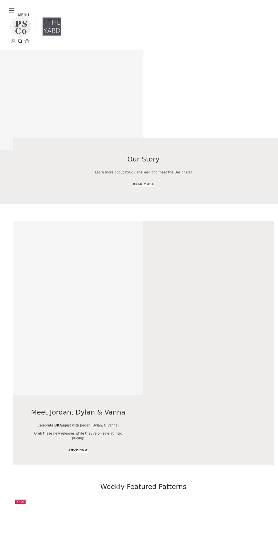 petitestitchery.com shopify website screenshot