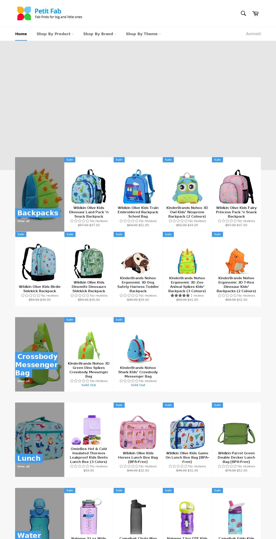 petitfab.com shopify website screenshot