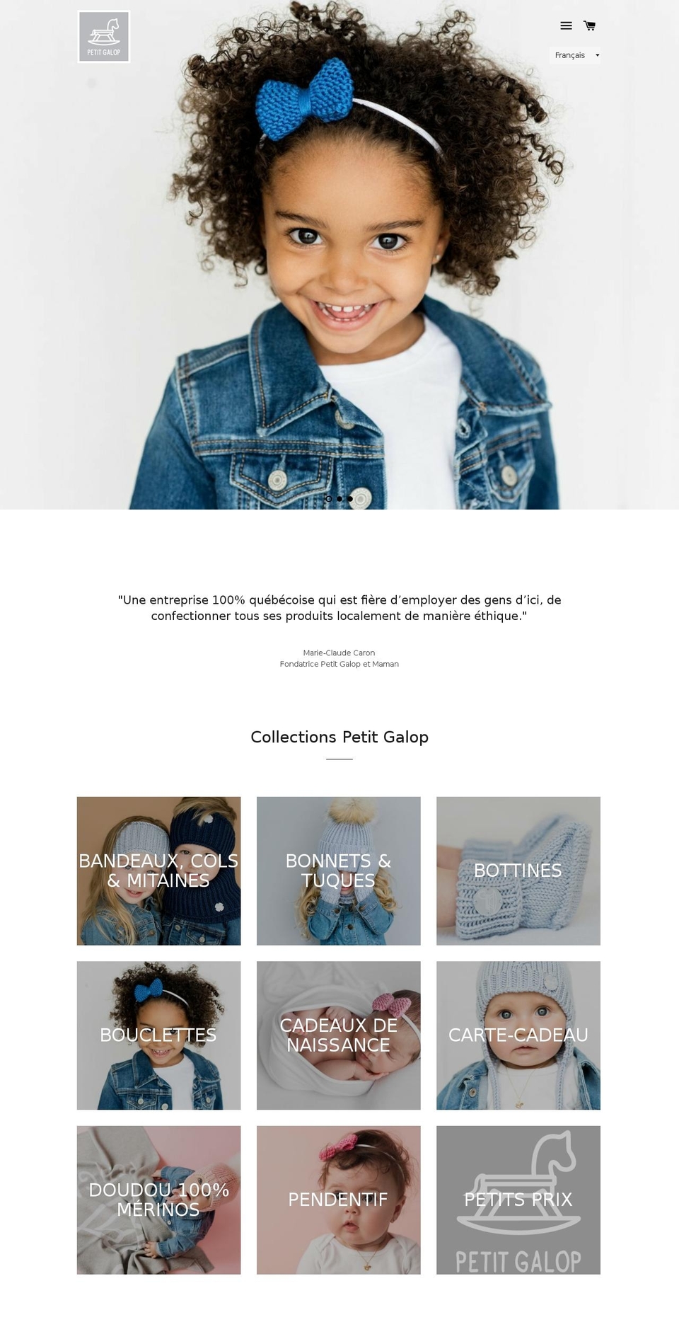 petitgalop.ca shopify website screenshot