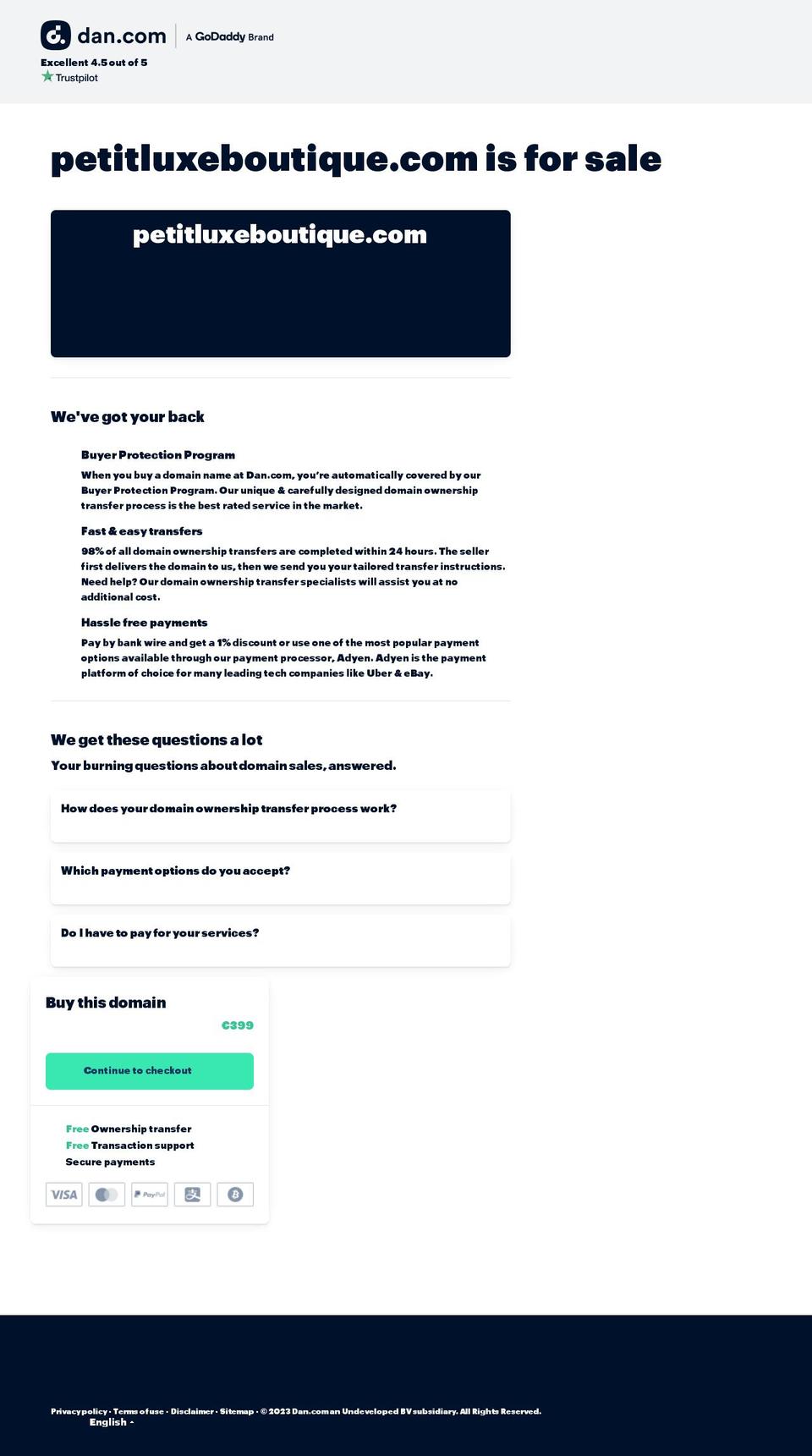 petitluxeboutique.com shopify website screenshot