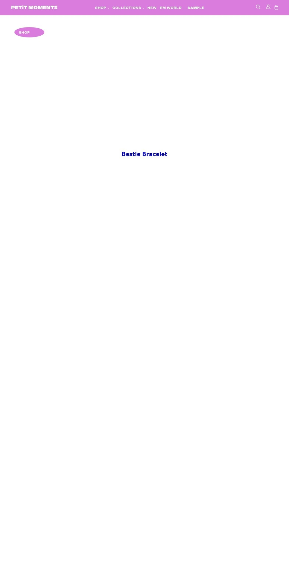 petitmoments.com shopify website screenshot