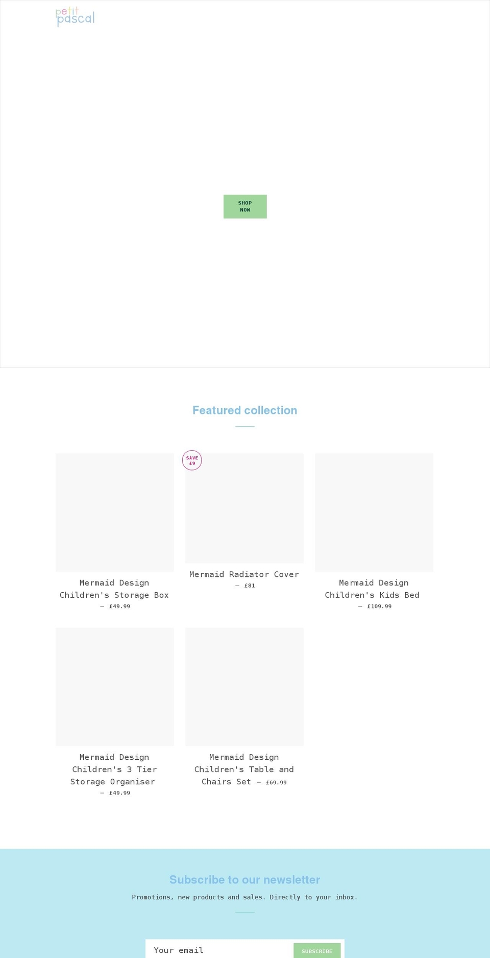petitpascal.com shopify website screenshot