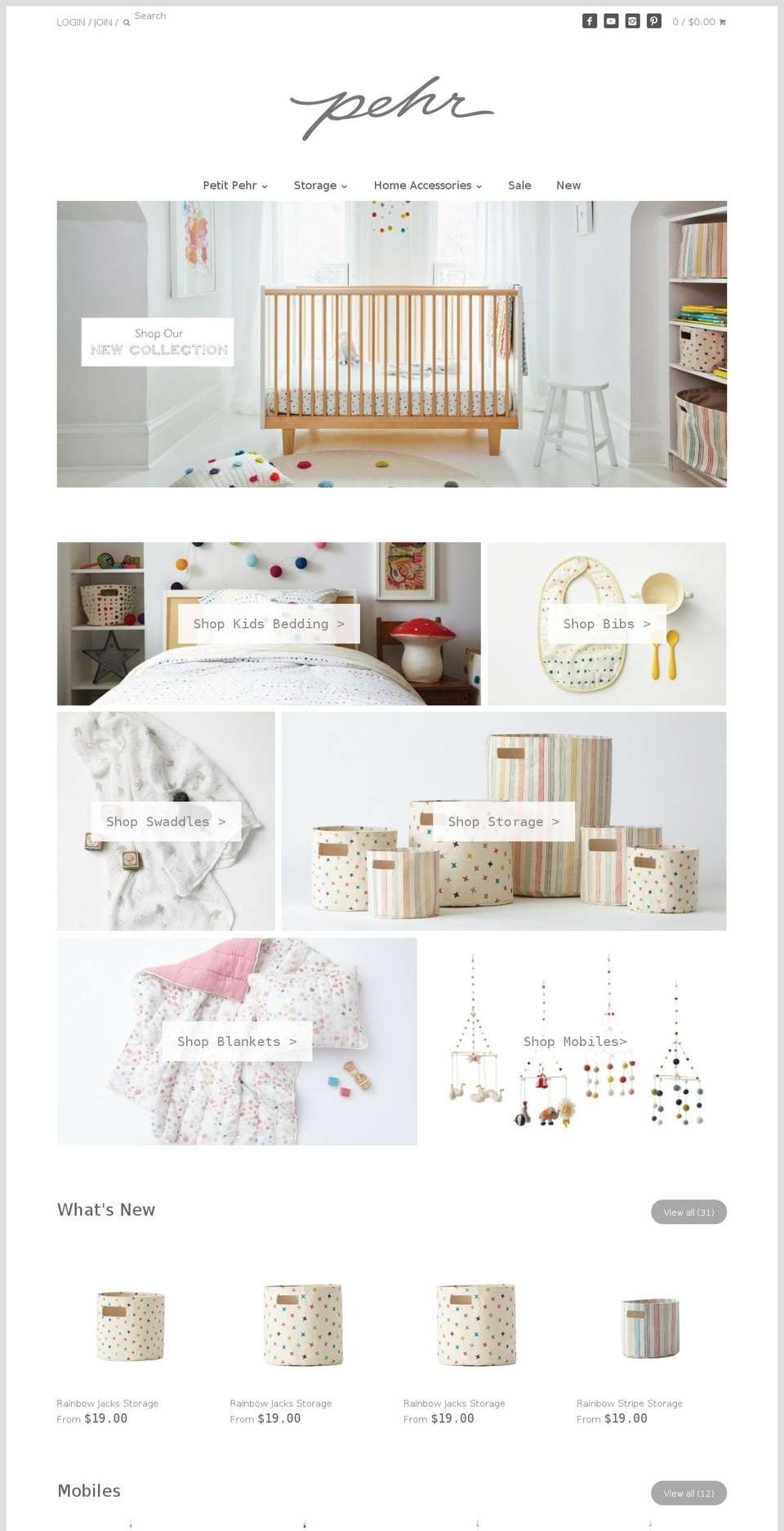 petitpehr.com shopify website screenshot