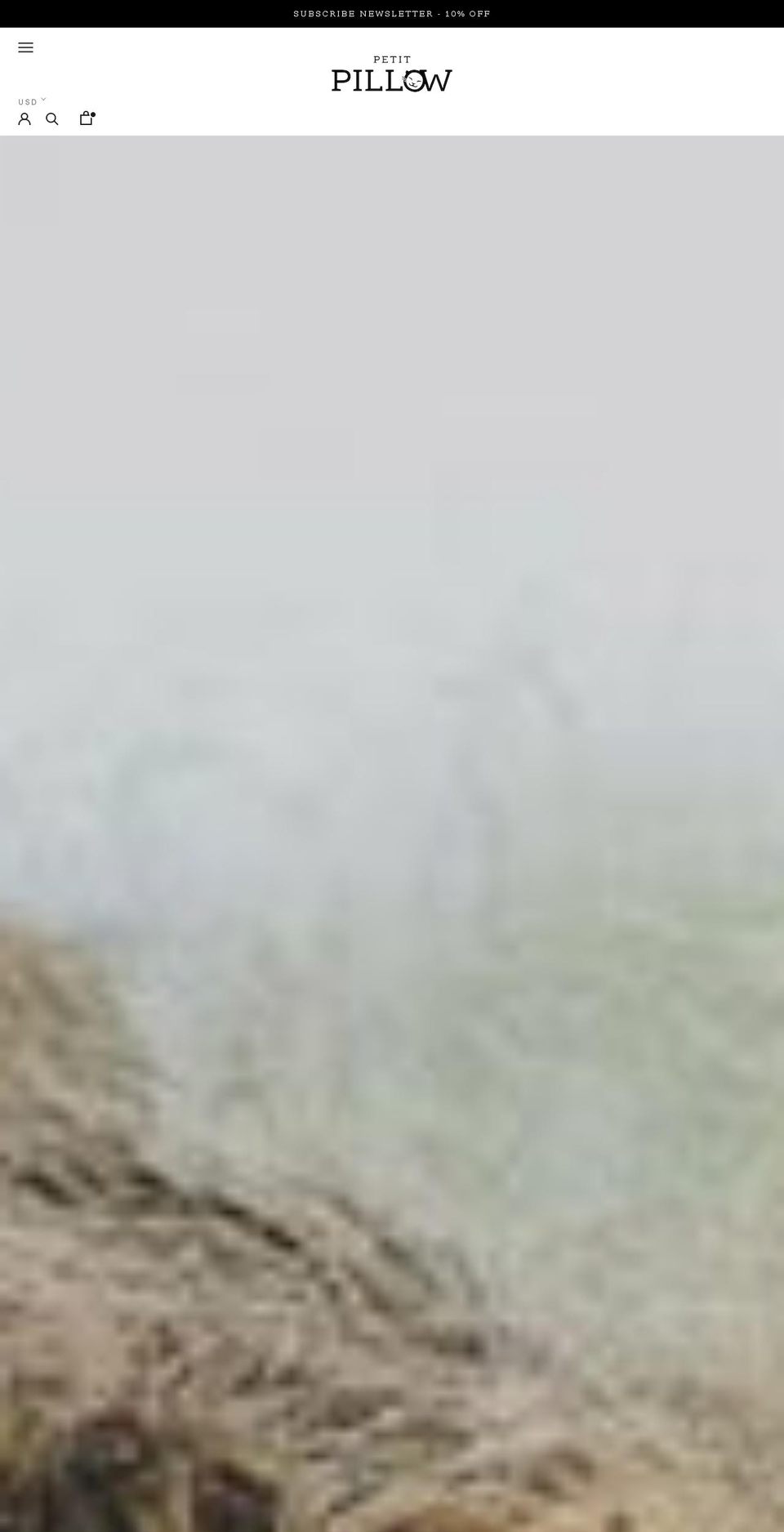 petitpillow.com shopify website screenshot