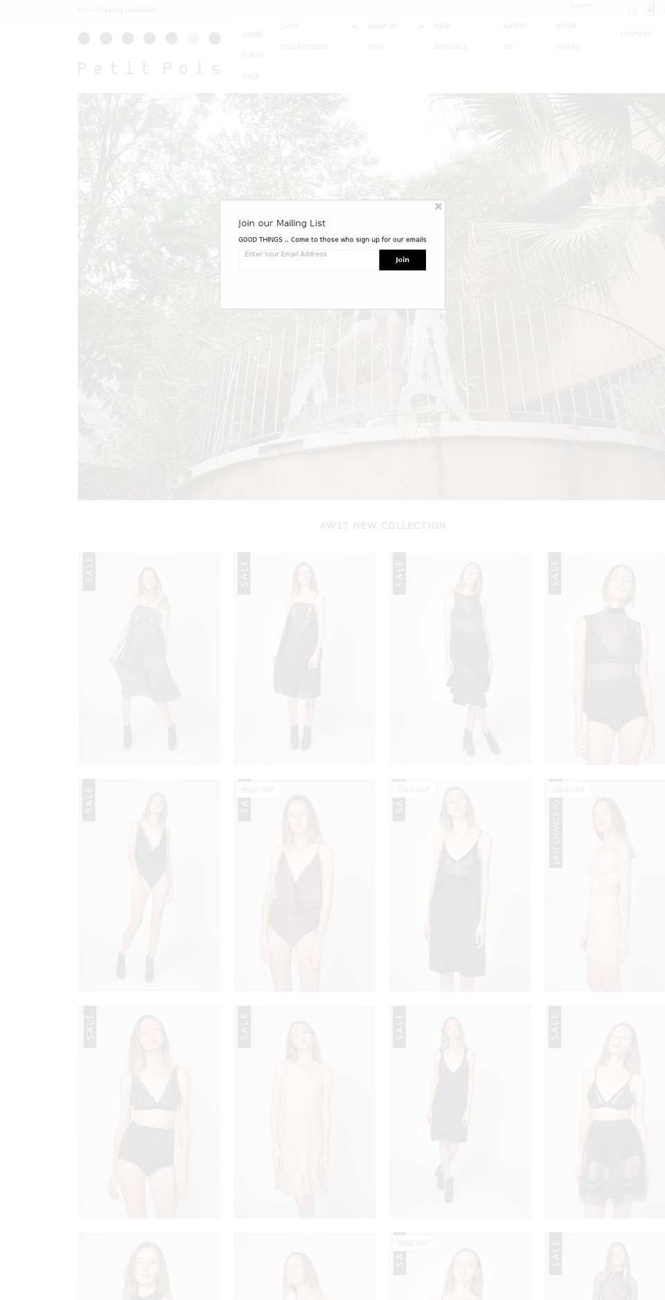 petitpoistudio.com shopify website screenshot