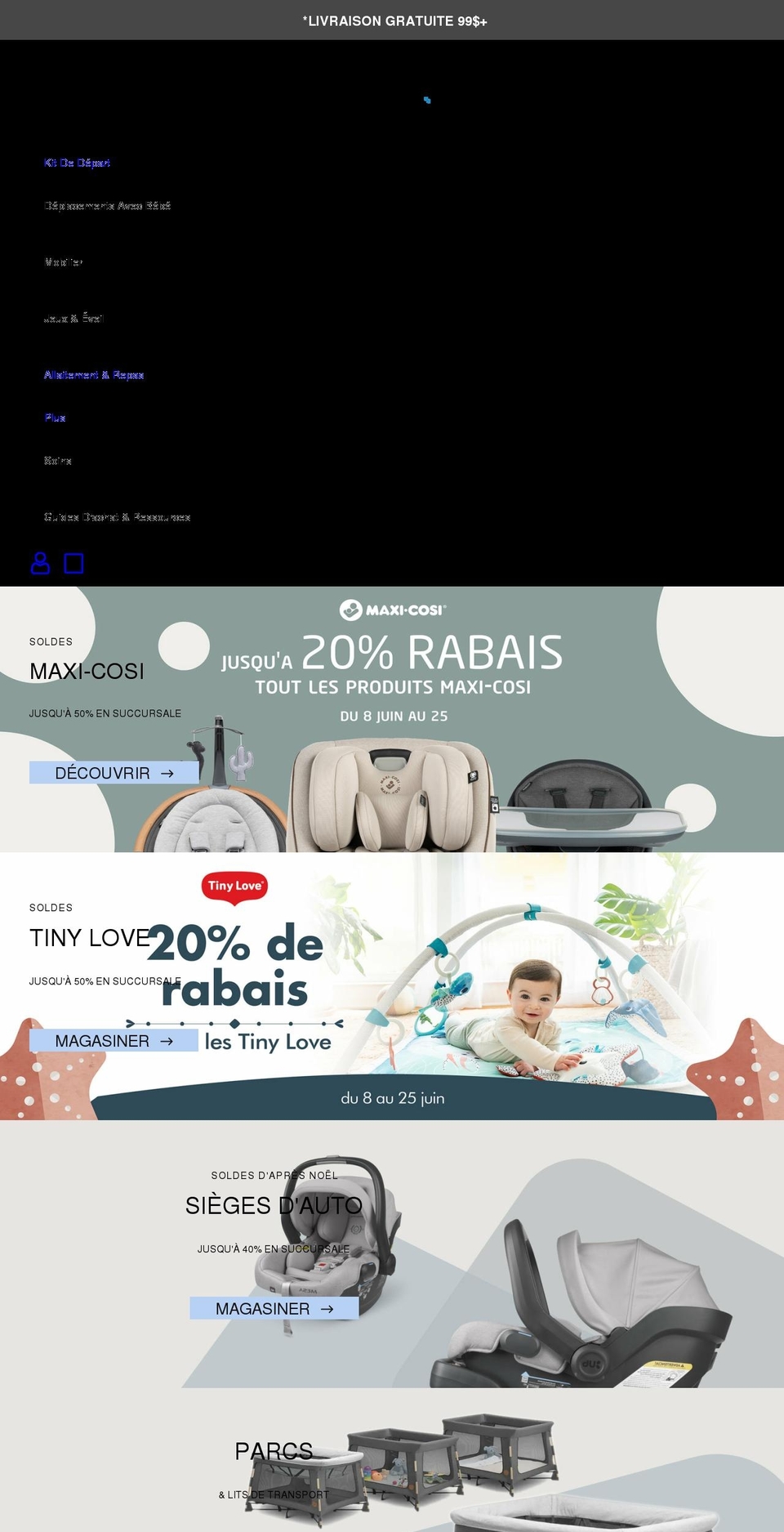 petitspas.ca shopify website screenshot