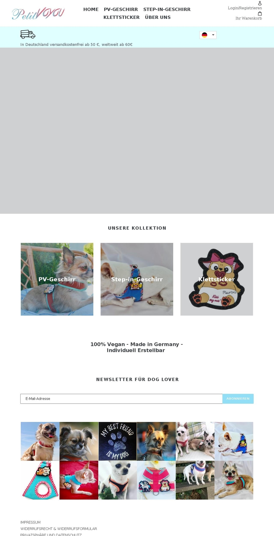 petitvoyou.com — Shopify storefront screenshot