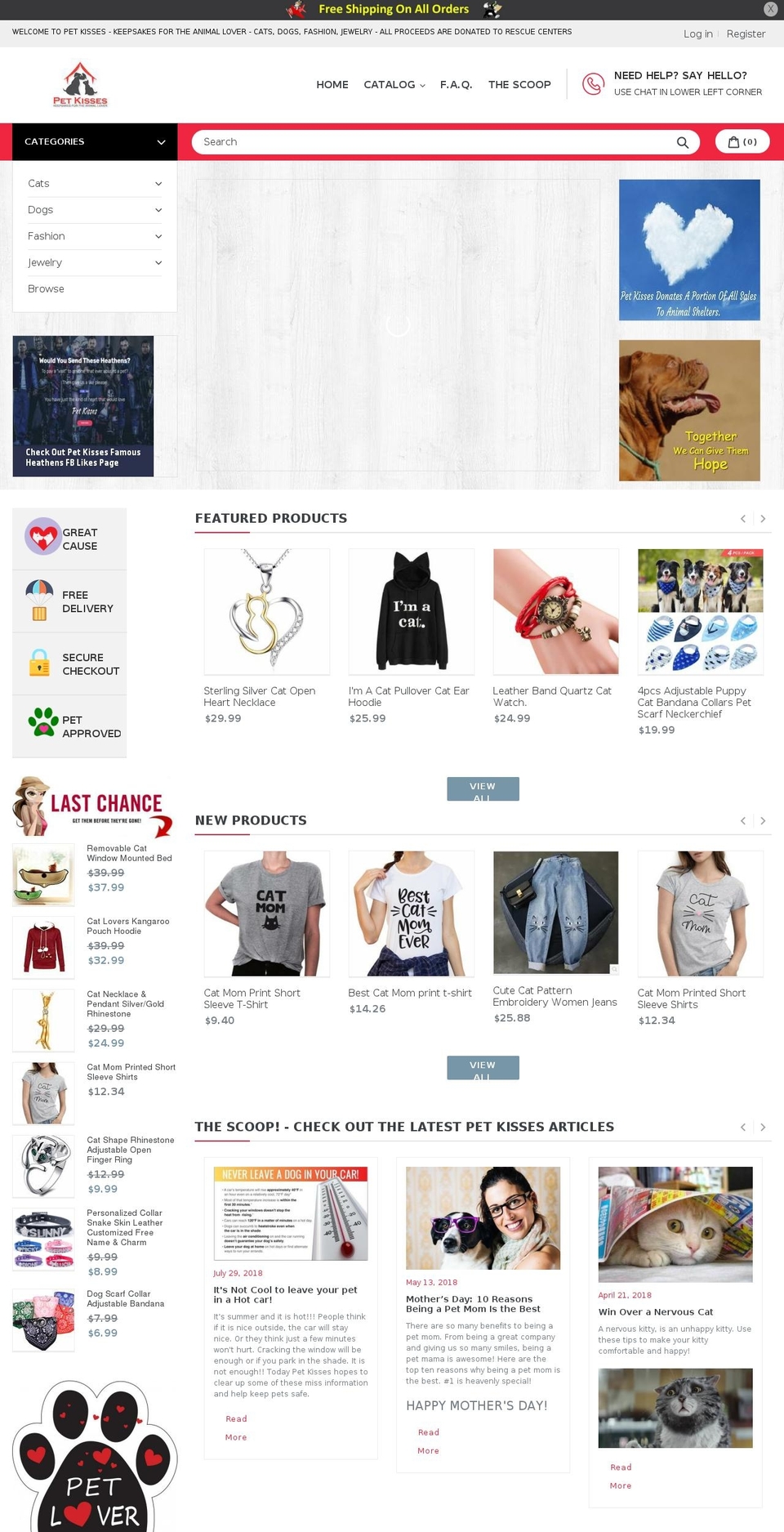 shoptown-installer Shopify theme site example petkisses.com