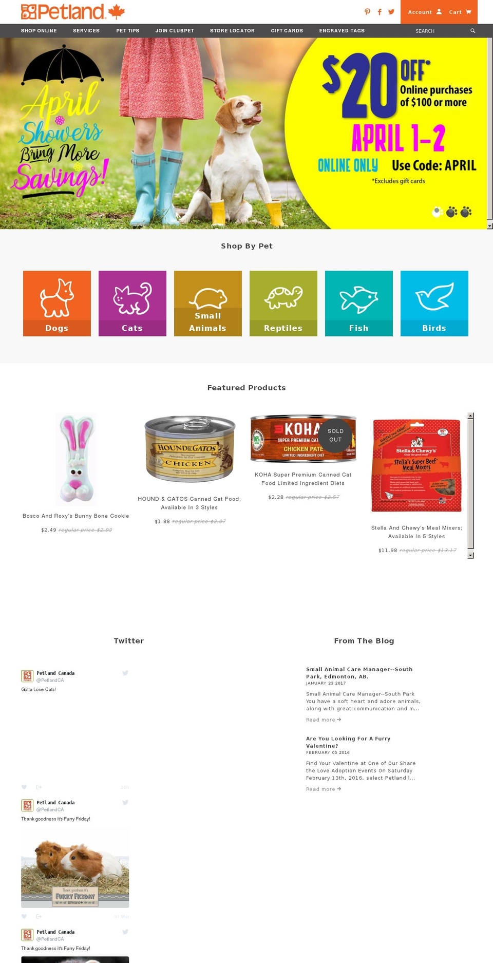 Copy of Latest theme -ue DO NOT CHANGE Shopify theme site example petland.ca