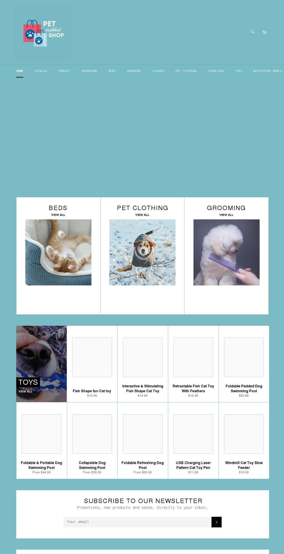 petmarketshop.com shopify website screenshot