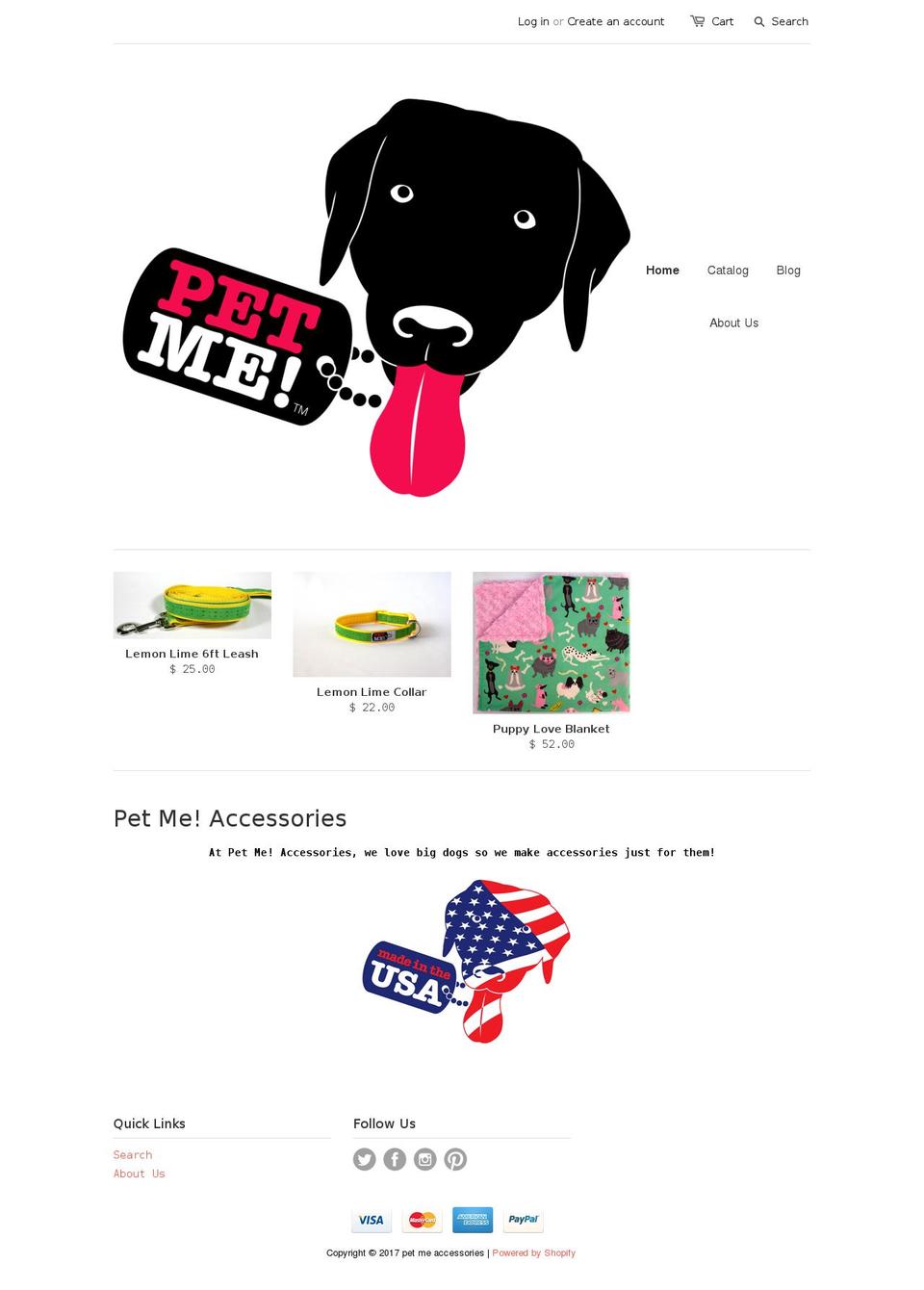 petmeaccessories.com shopify website screenshot