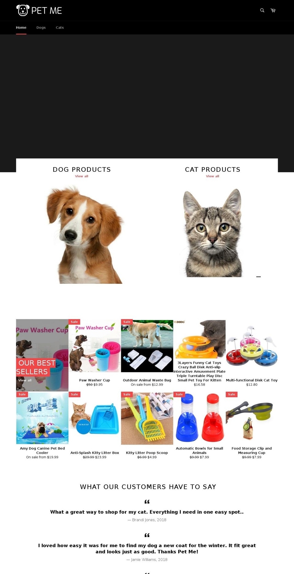petmeusa.com — Shopify storefront screenshot