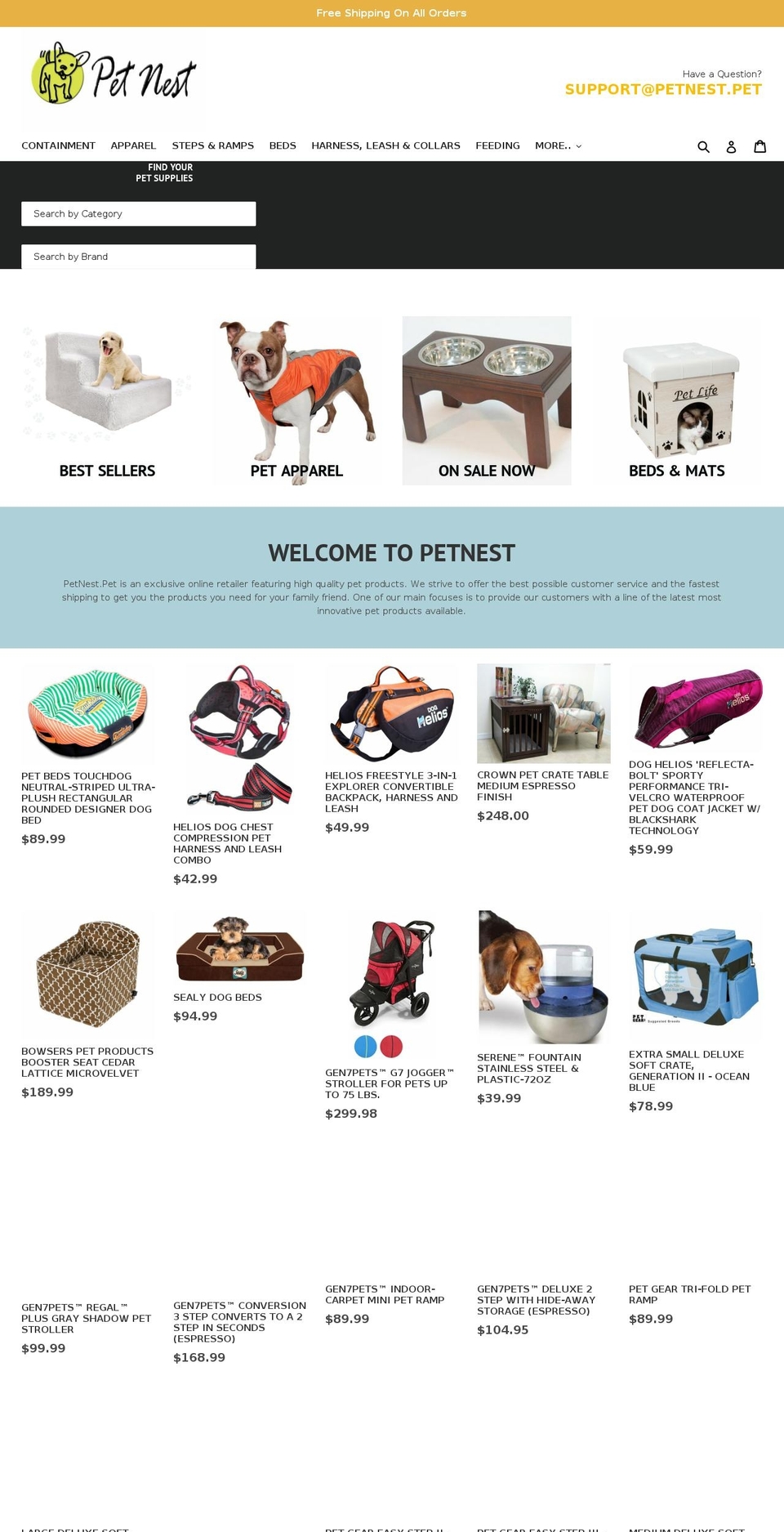 petnest.pet shopify website screenshot