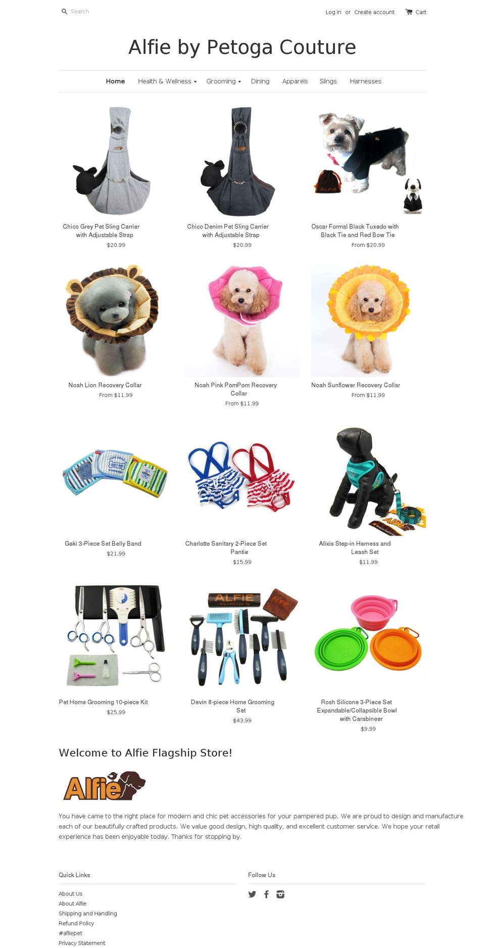 petoga.com shopify website screenshot