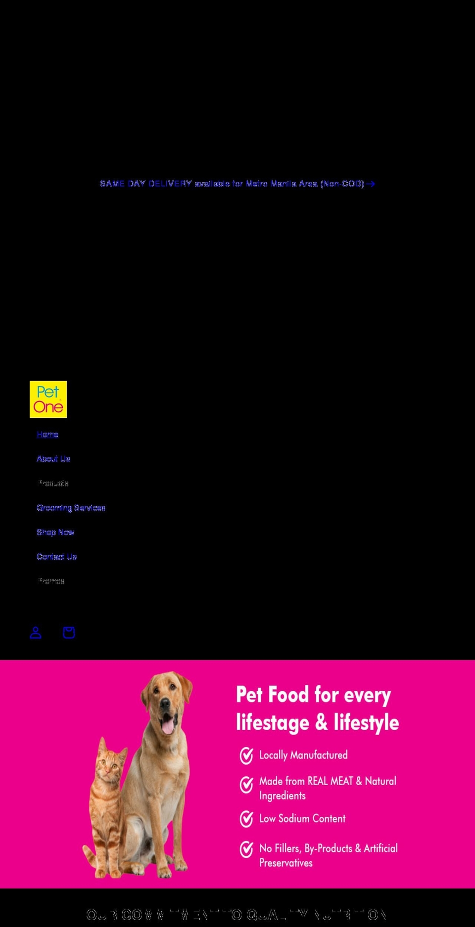 petonepetcare.com shopify website screenshot