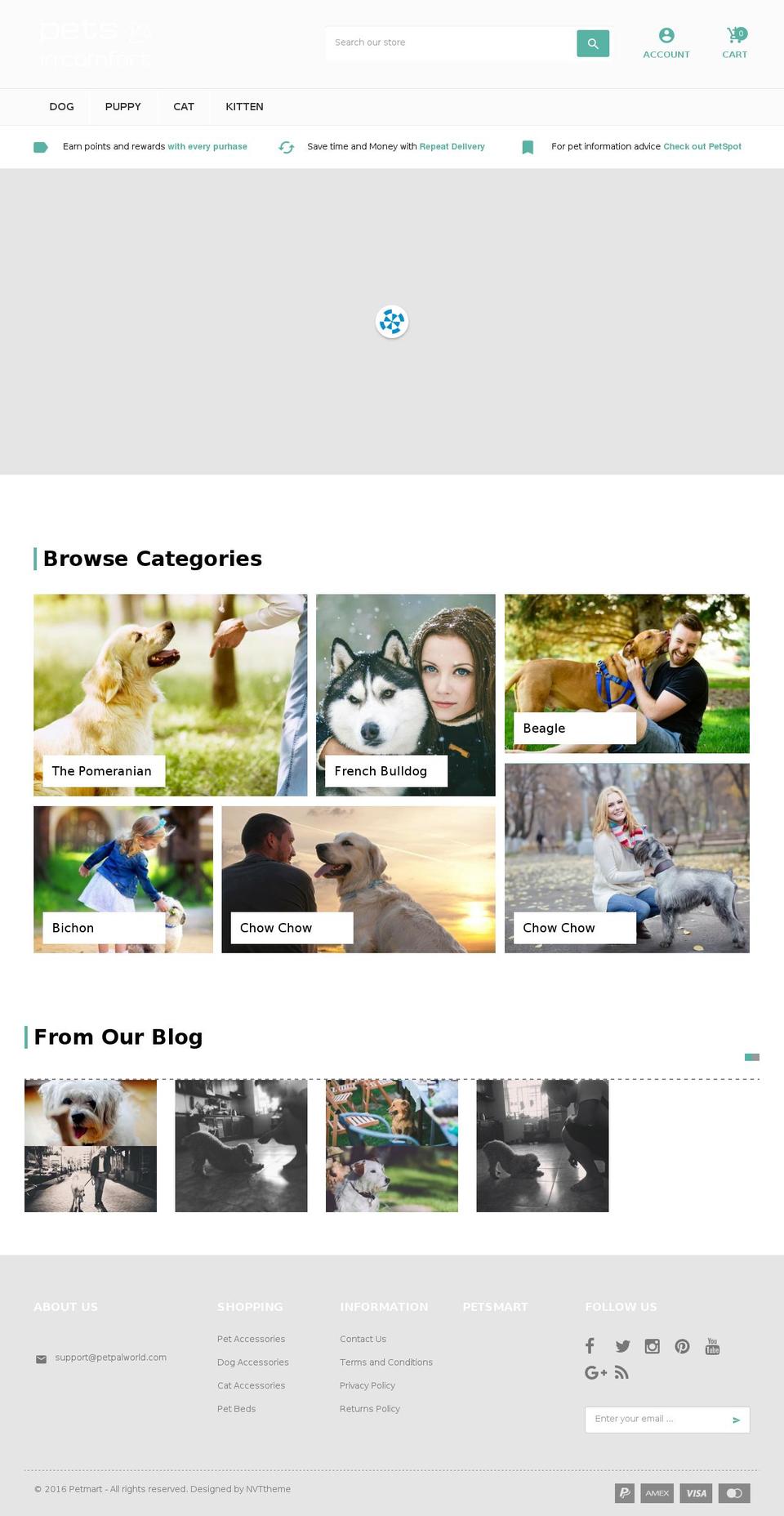 petpalworld.com shopify website screenshot