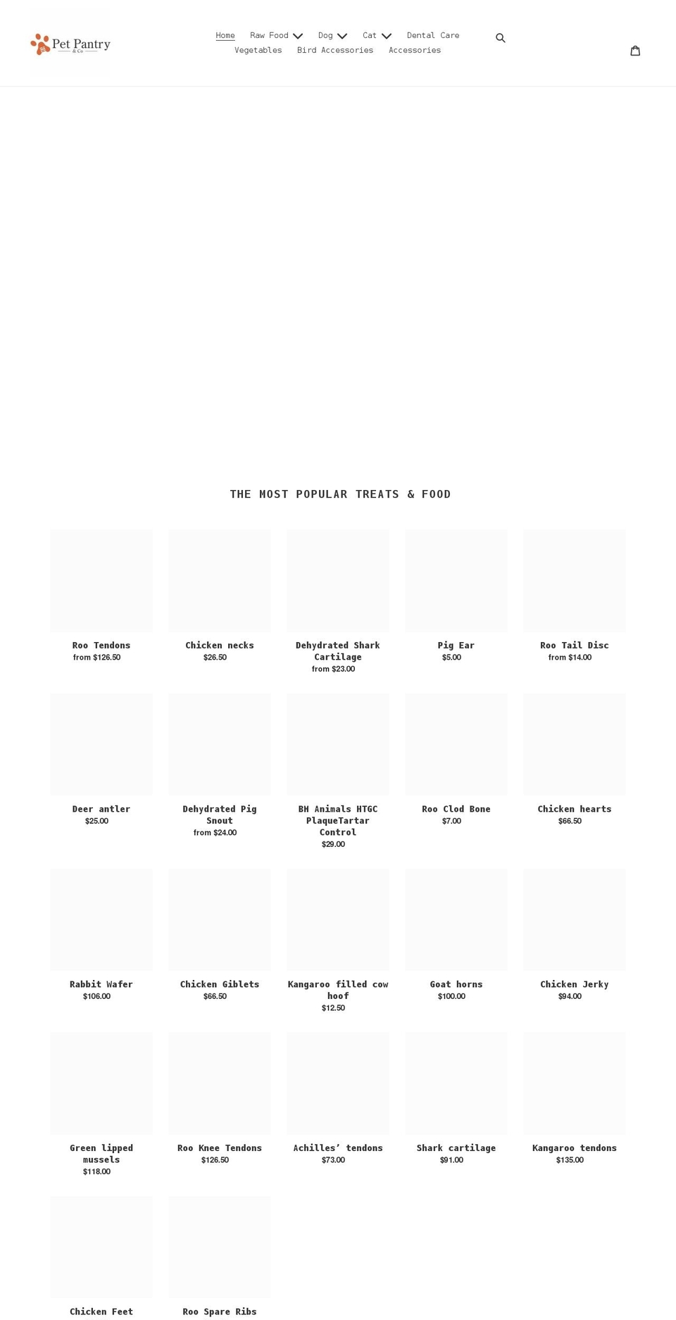 petpantryandco.com shopify website screenshot