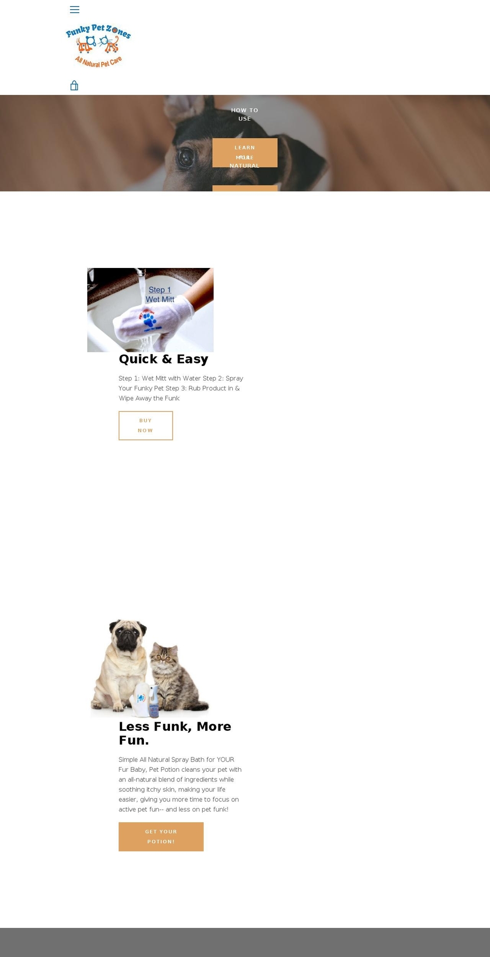 petpootion.com — Shopify storefront screenshot