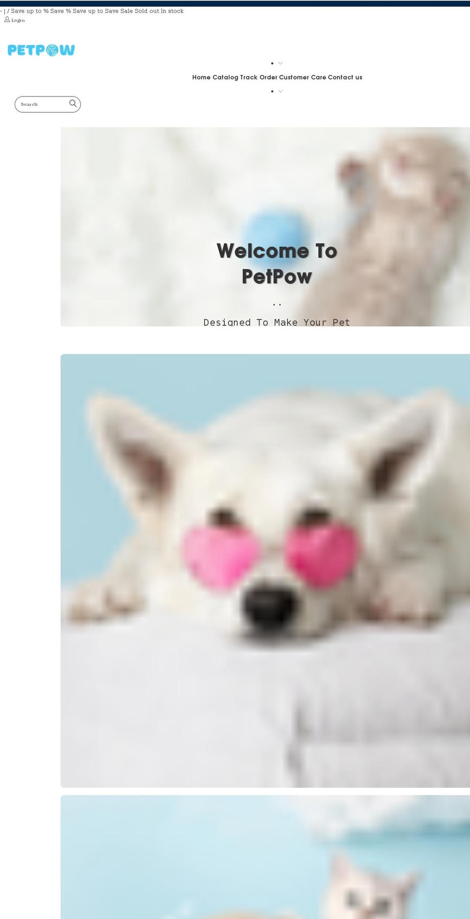 petpow.co.uk shopify website screenshot