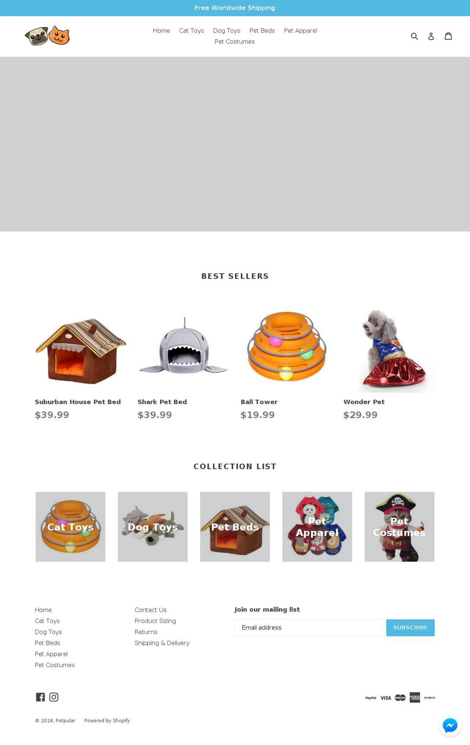 petpular.com — Shopify storefront screenshot