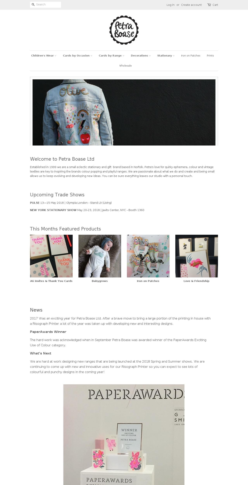 petraboase.com shopify website screenshot