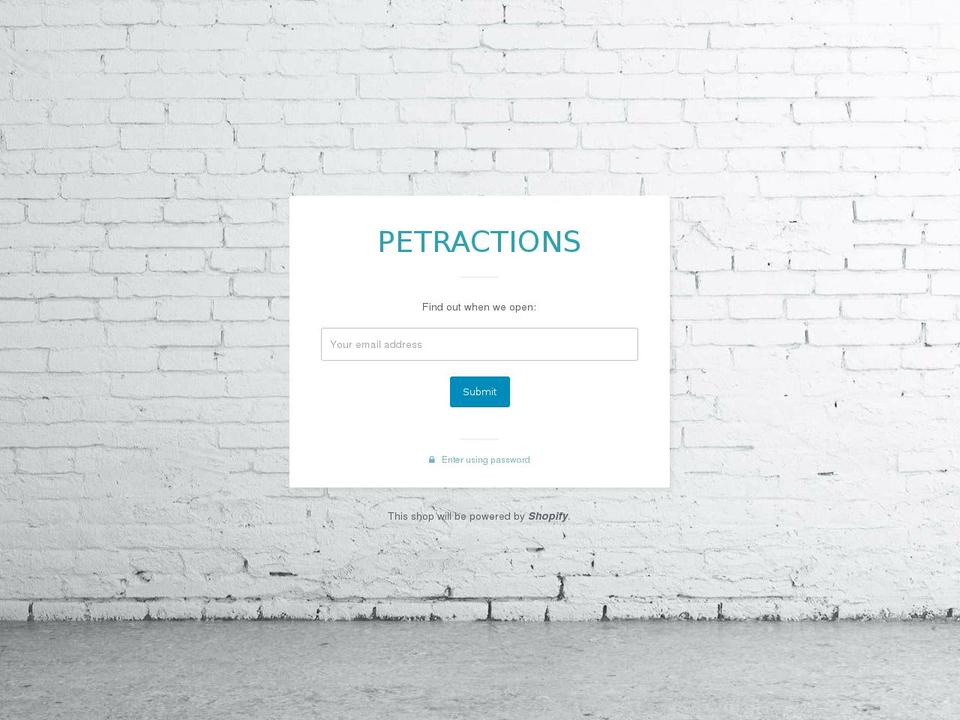 petractions.com — Shopify storefront screenshot