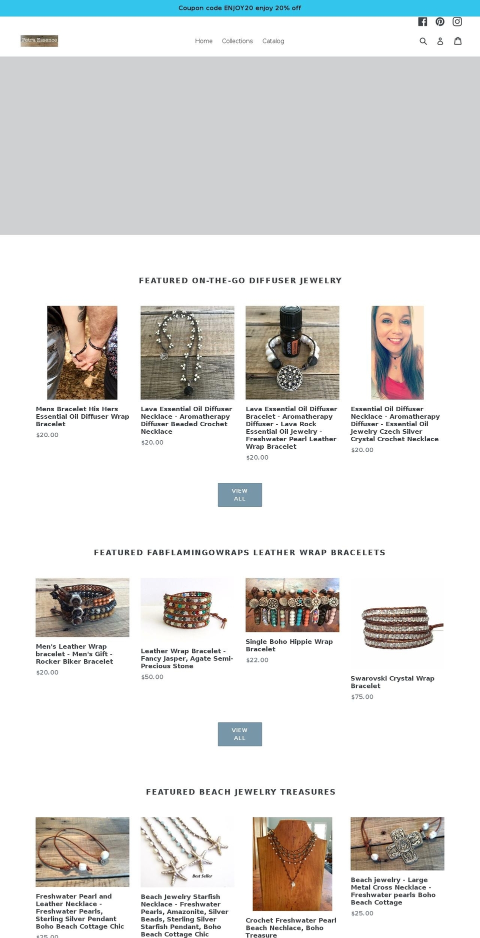 petraessence.com — Shopify storefront screenshot