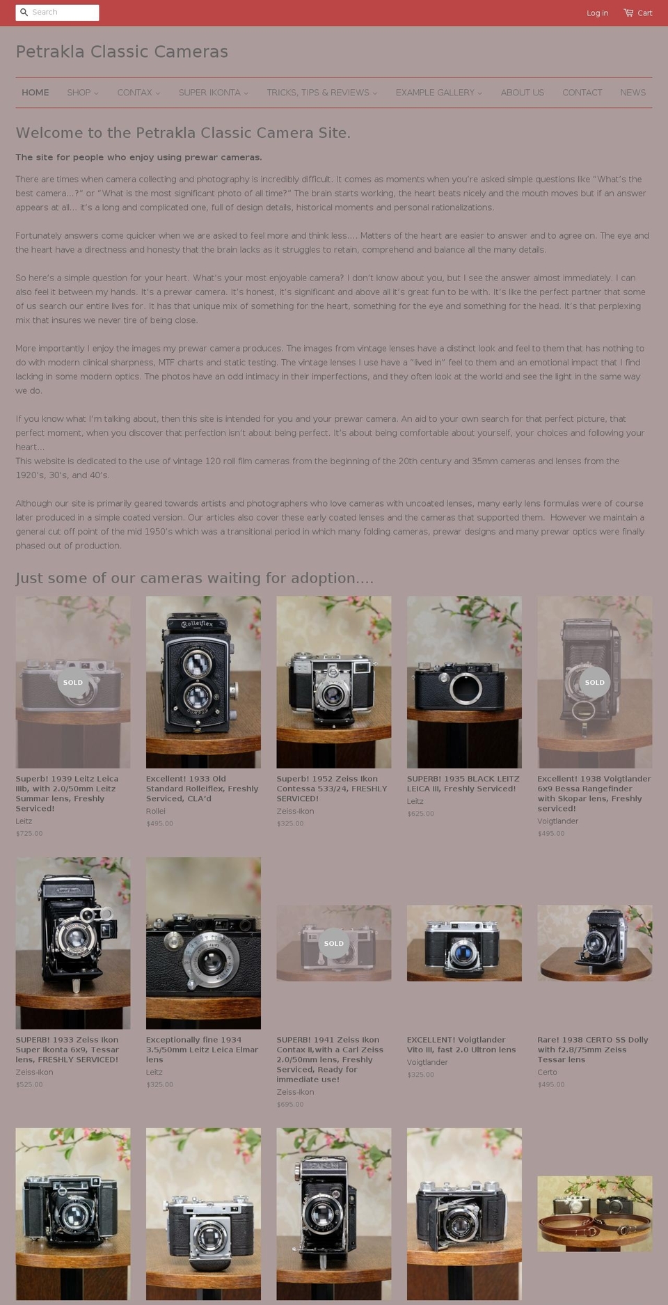 petrakla.com shopify website screenshot