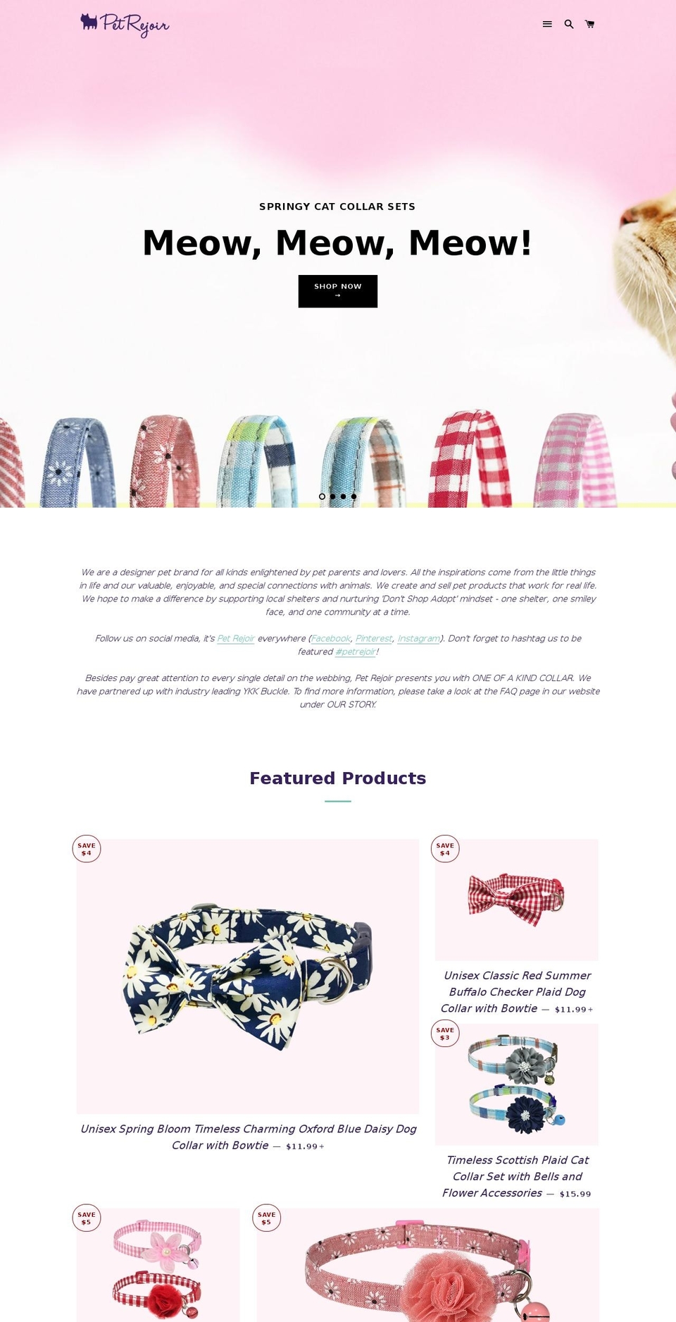 petrejoir.com — Shopify storefront screenshot