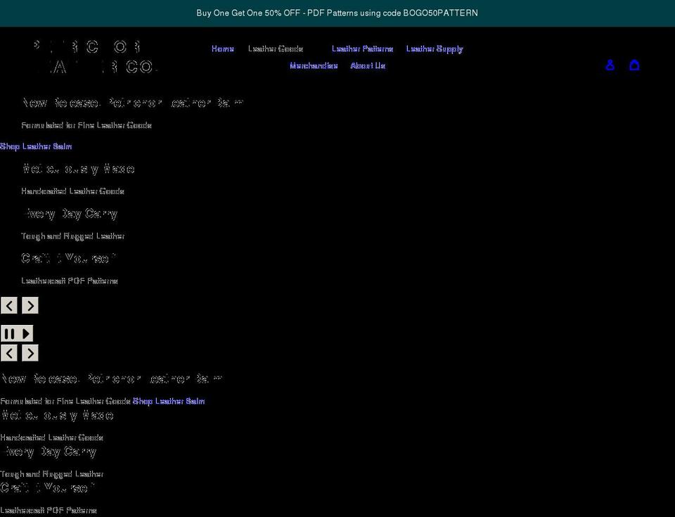 petrichorleatherco.com shopify website screenshot