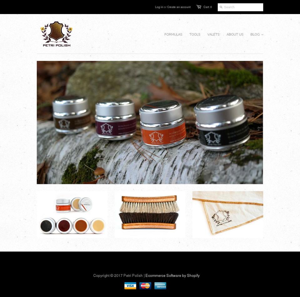 petripolish.com shopify website screenshot