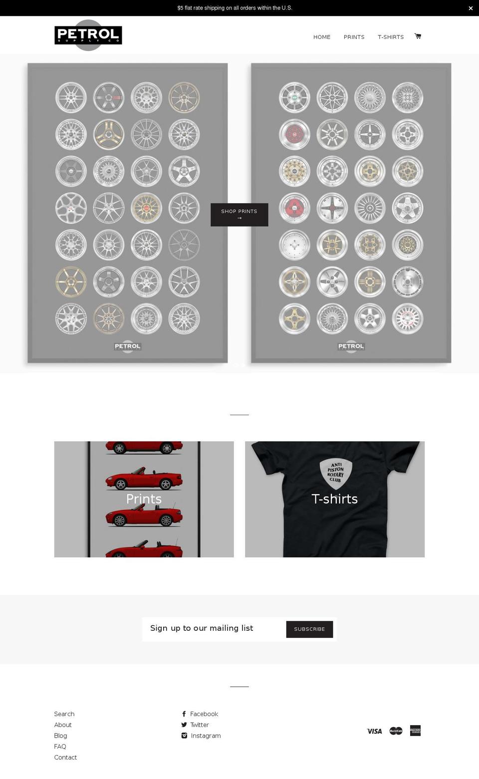 petrolsupplyco.com shopify website screenshot