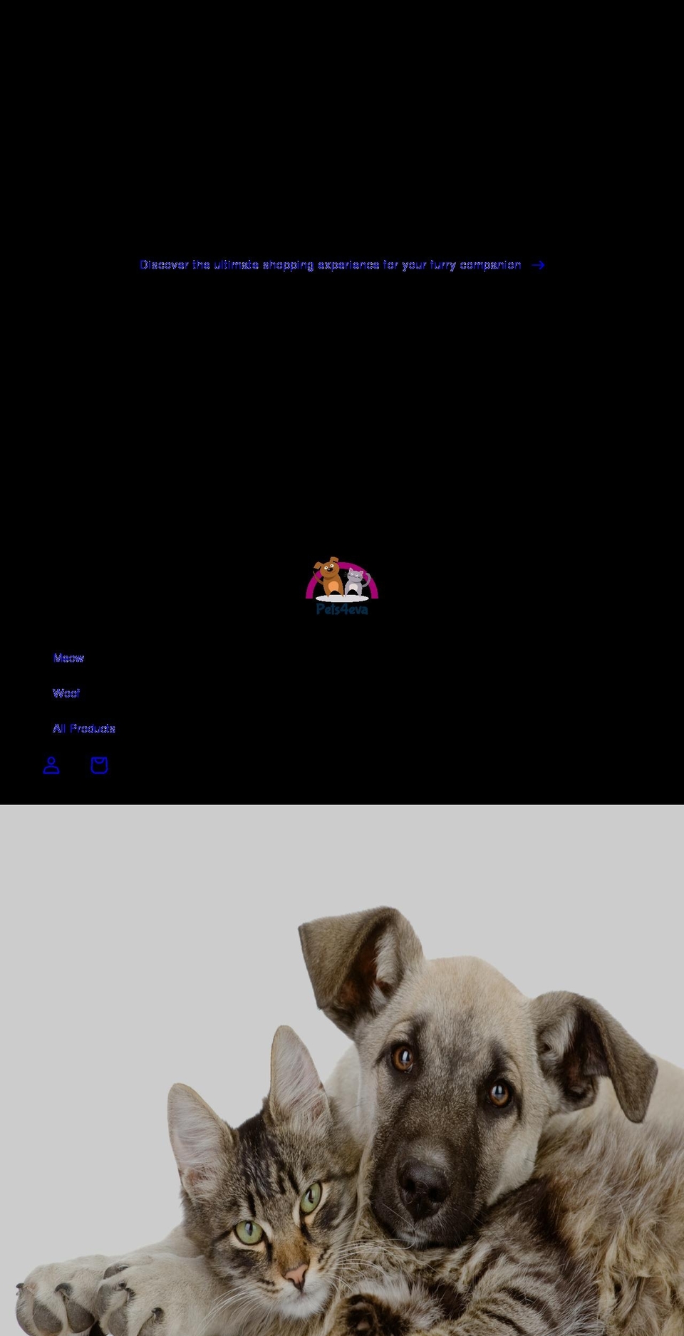 pets4eva.com shopify website screenshot