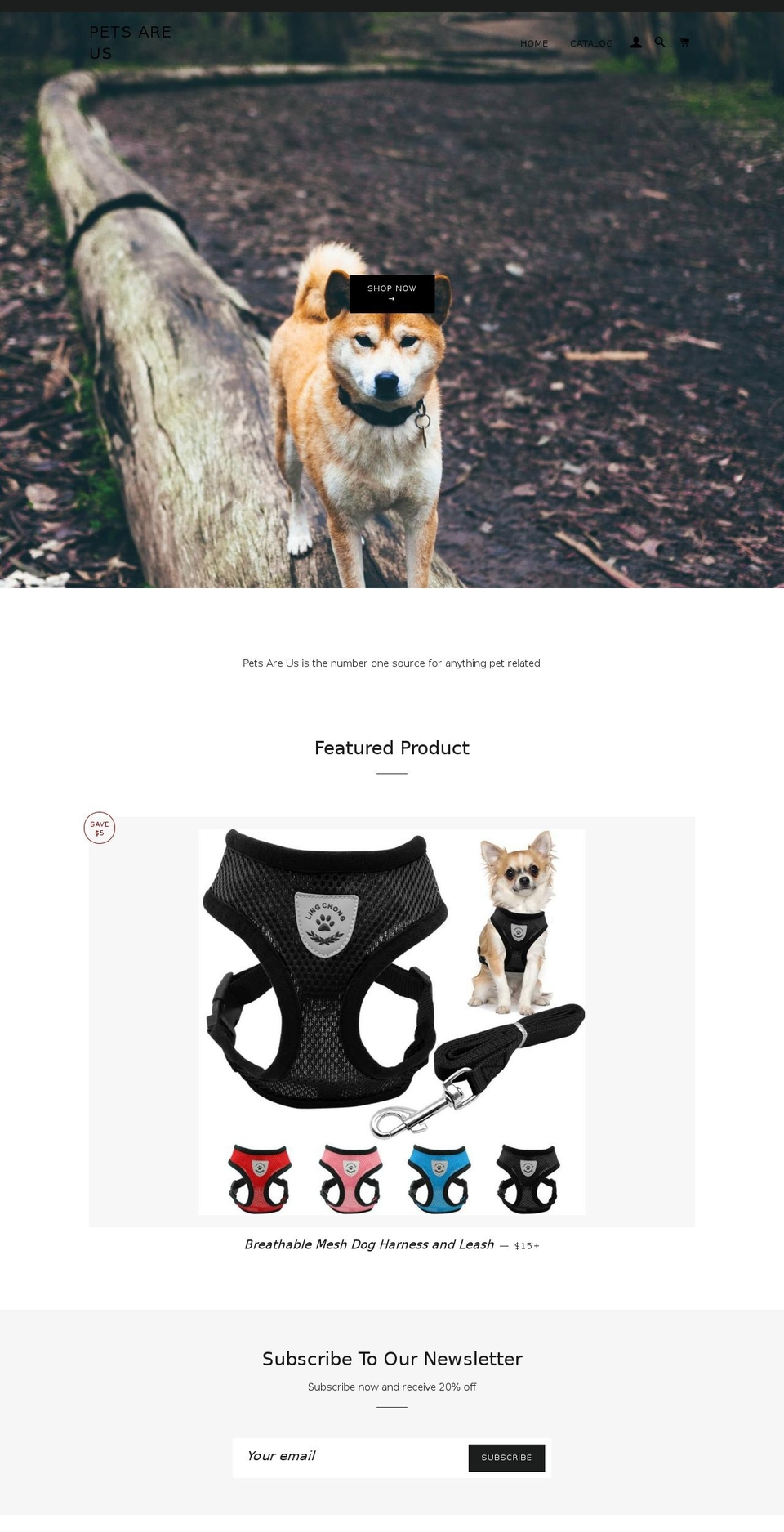 petsareusshop.com — Shopify storefront screenshot