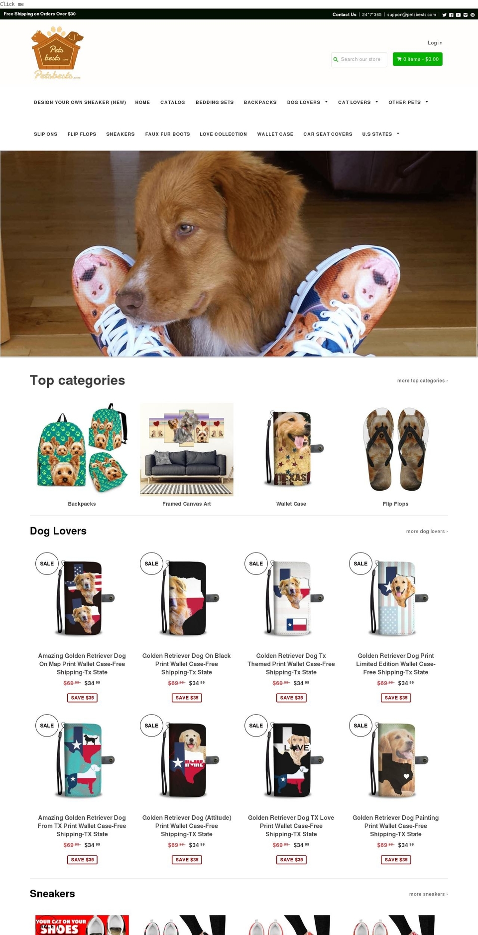 breedbiztheme Shopify theme site example petsbests.com