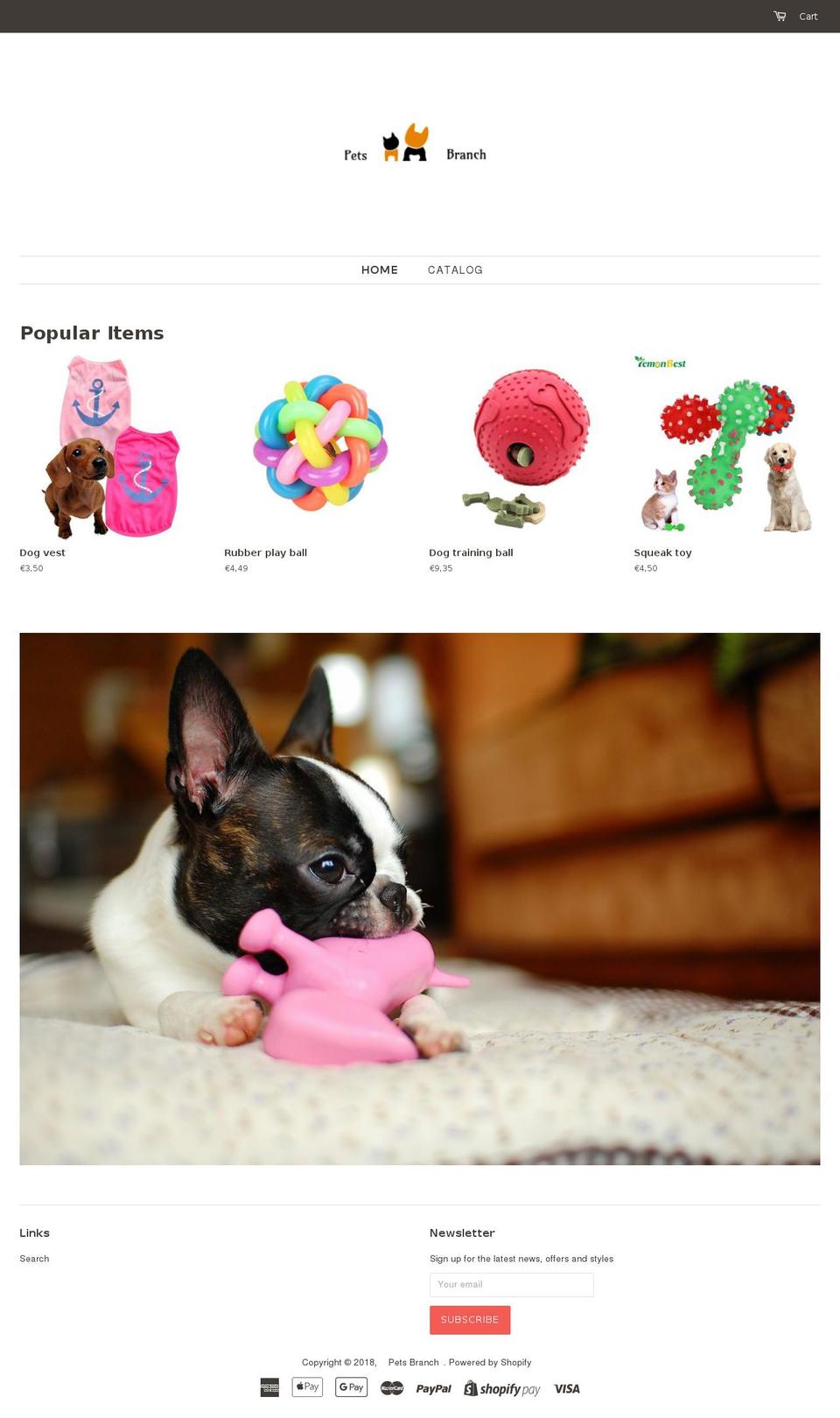 petsbranch.com — Shopify storefront screenshot