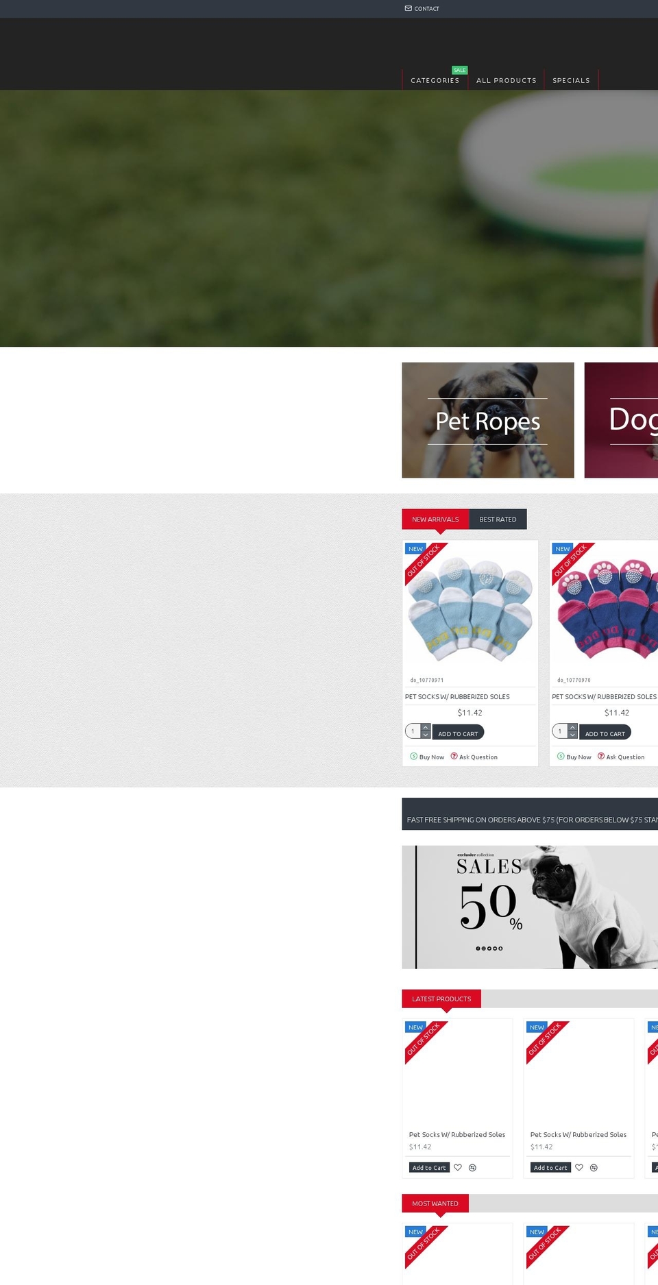 petscenters.com — Shopify storefront screenshot