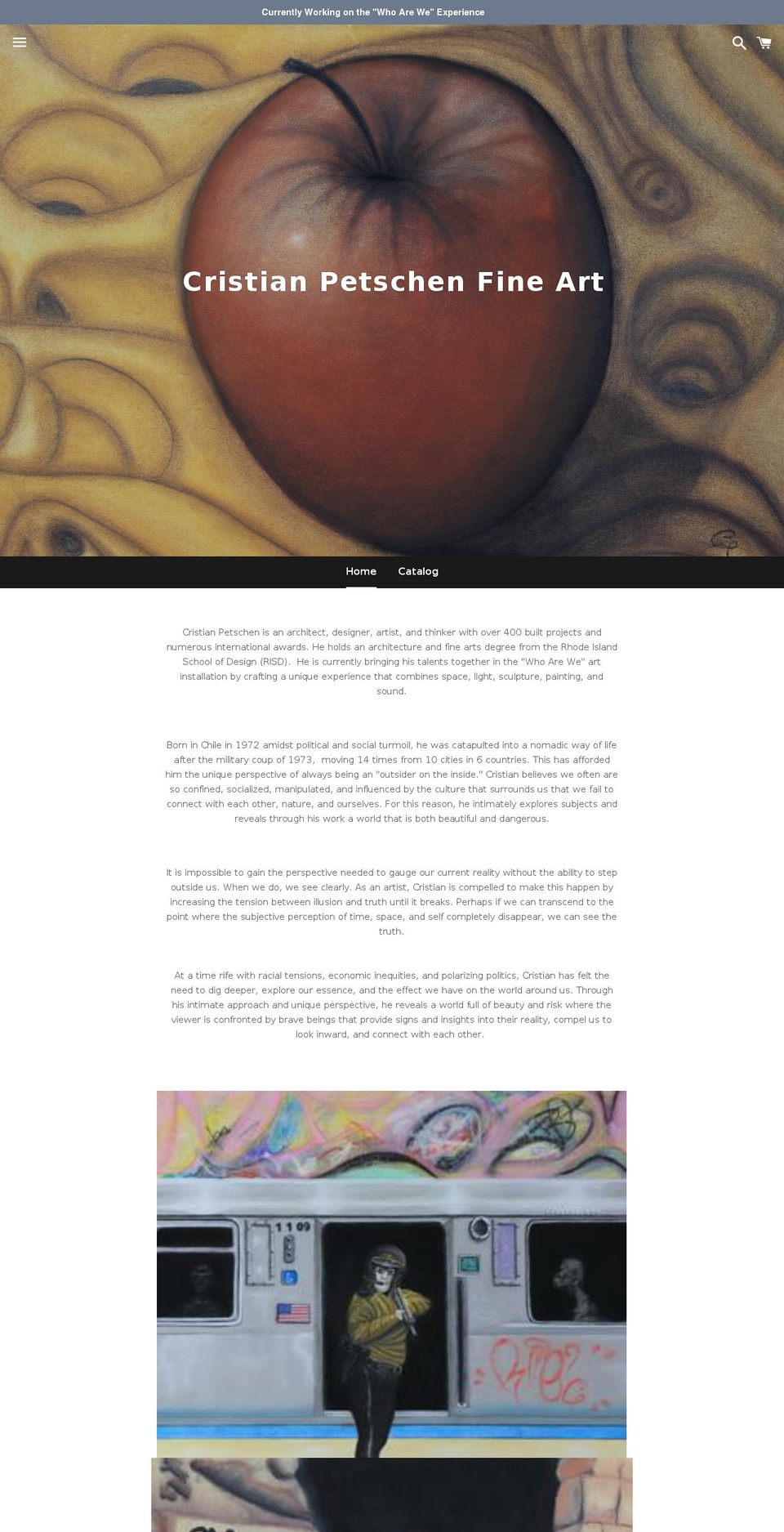 petschenfineart.com shopify website screenshot