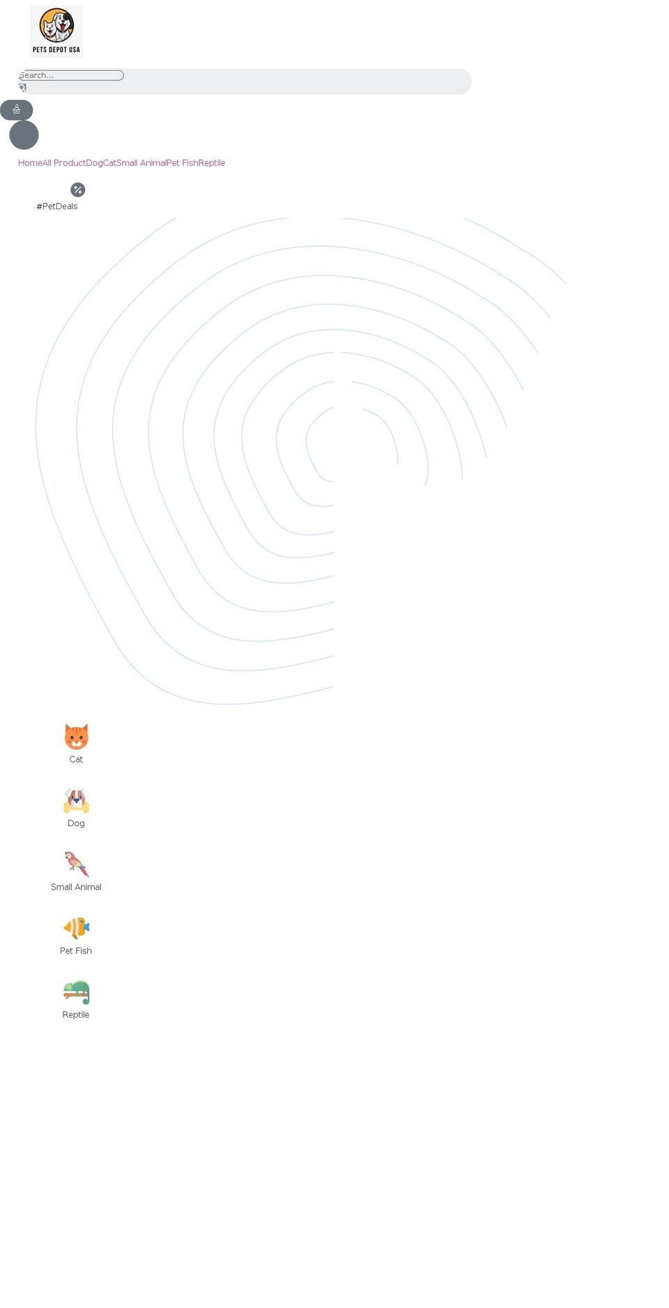 petsdepotusa.com — Shopify storefront screenshot