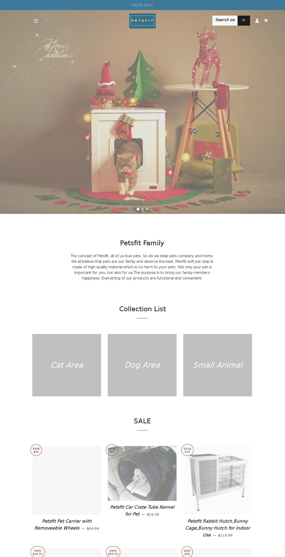 petsfit.us shopify website screenshot