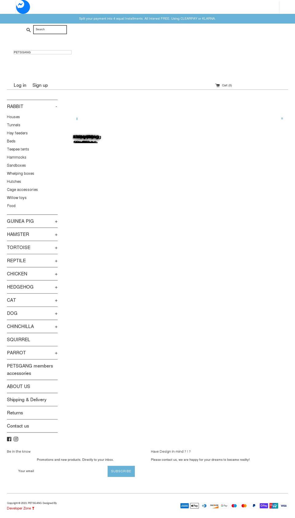 petsgang.com shopify website screenshot